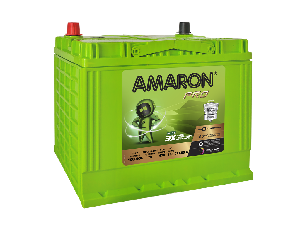 Amaron Pro Series 100D26LBH (NS70LZ 4WD Battery) - High CCA, 42-Month Warranty
