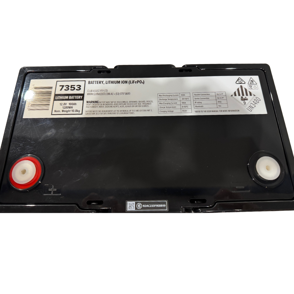 12.8V LiFePO4 100ah Deep Cycle Battery 7353 Lithium