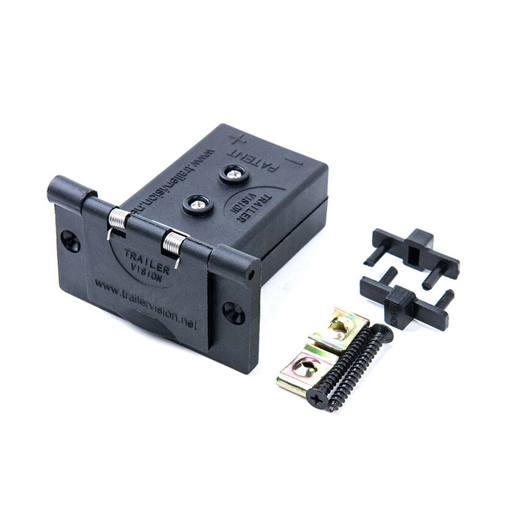 Trailer Vision 50A Flush Mount Hard Cover Slim – Weatherproof Anderson Socket Cover