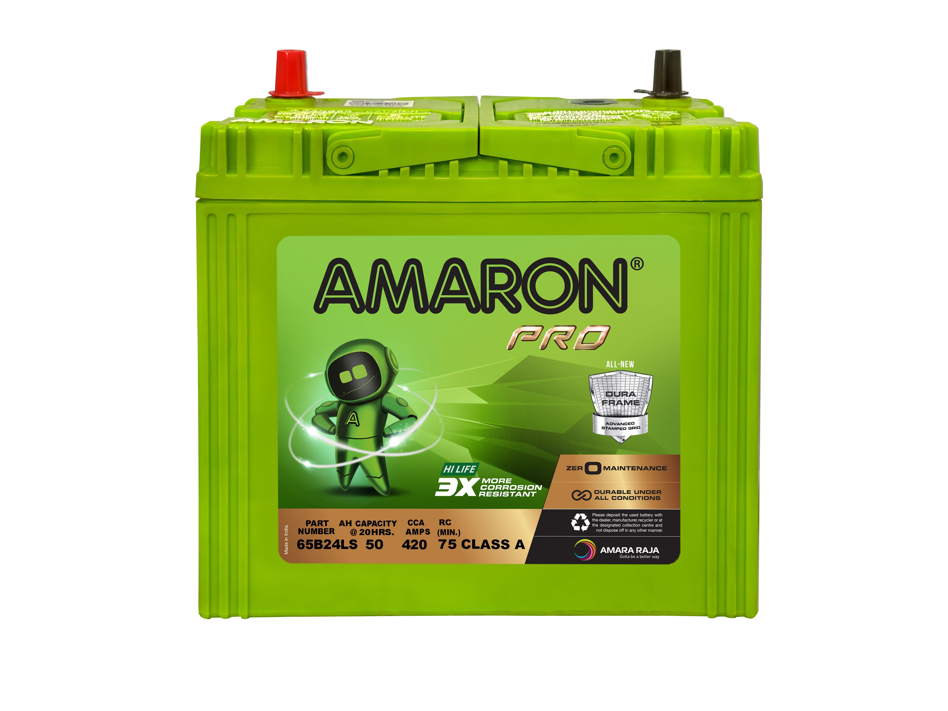 Amaron Pro Series MF Automotive Battery 65B24LS (NS60LS)