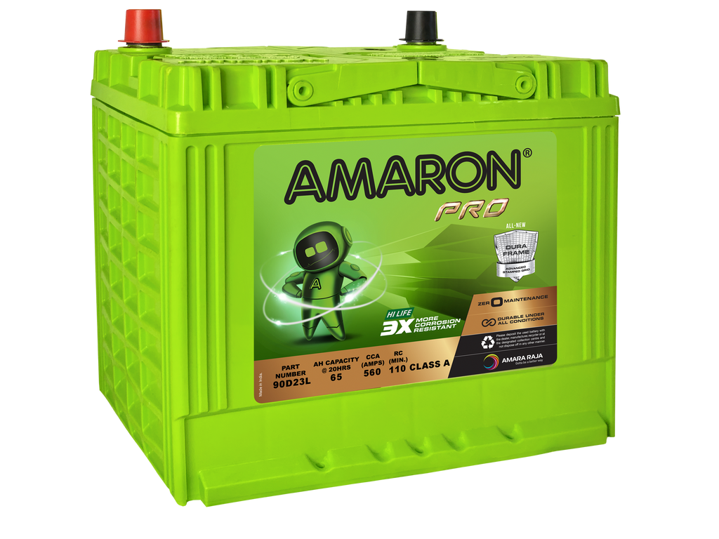 Amaron Pro Series MF Automotive Battery 90D23L (55D23L)