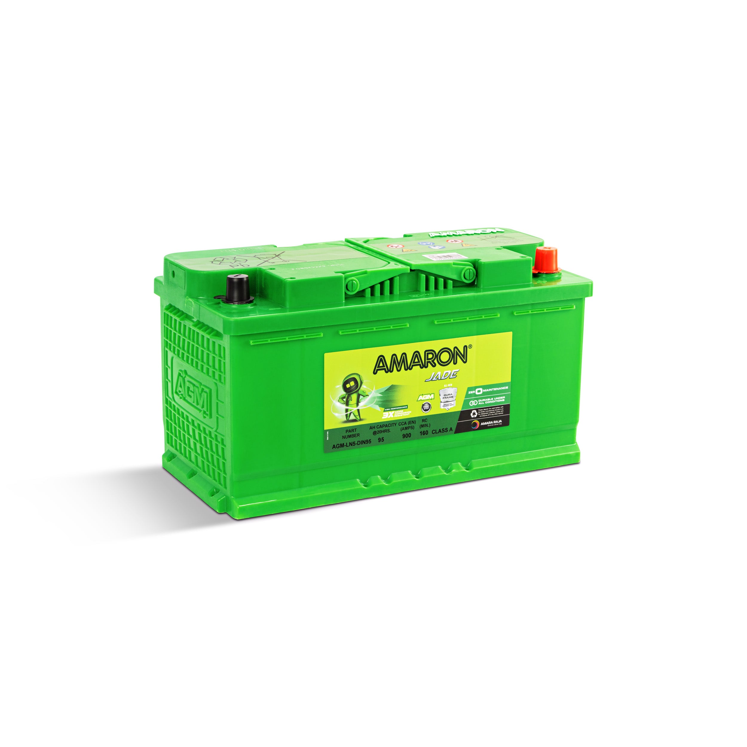 Amaron AGM Stop-Start Automotive Car Battery DIN100 LN5 High Performance 900 CCA
