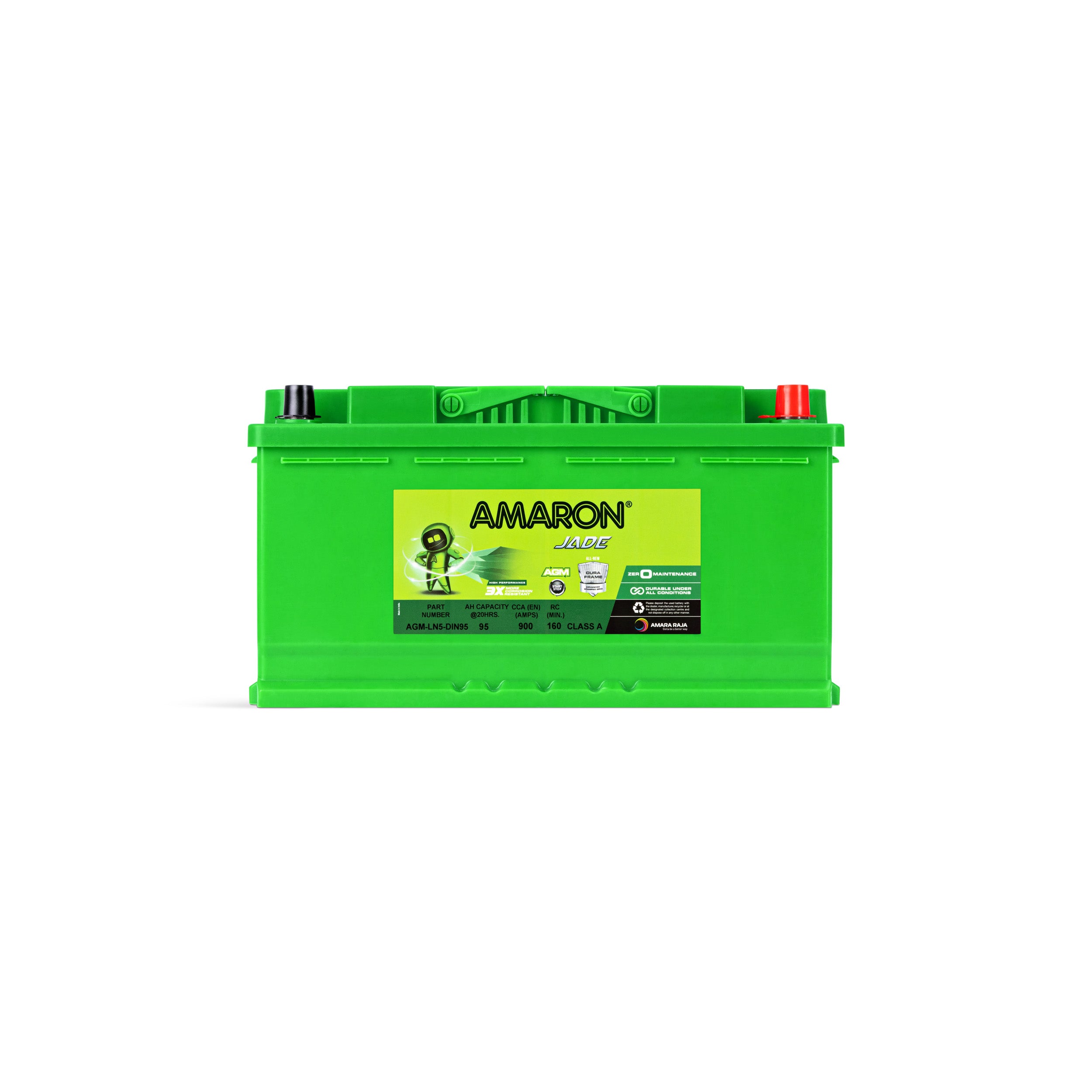 Amaron AGM Stop-Start Automotive Car Battery DIN100 LN5 High Performance 900 CCA