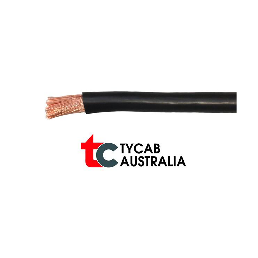 Australian-made Tycab 32mm² inverter and battery cable
