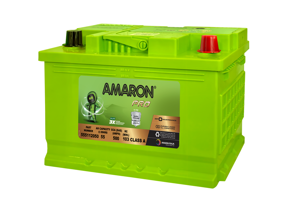 Amaron Pro Series MF Automotive Battery DIN55H Start Stop