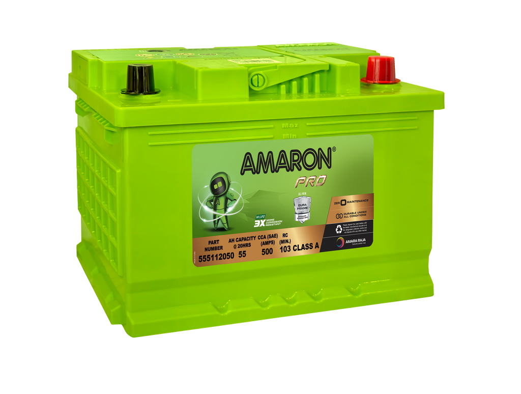 Amaron Pro Series MF Automotive Battery DIN55H Start Stop