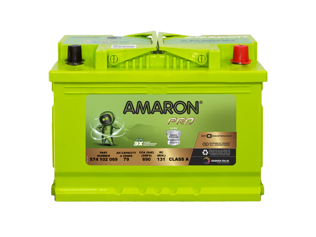 Amaron Pro Series DIN66LH (DIN74) Automotive Battery: High-Performance