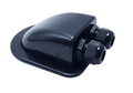 Exotronic Dual Gland Black ABS Cable Entry Cover for Marine RV