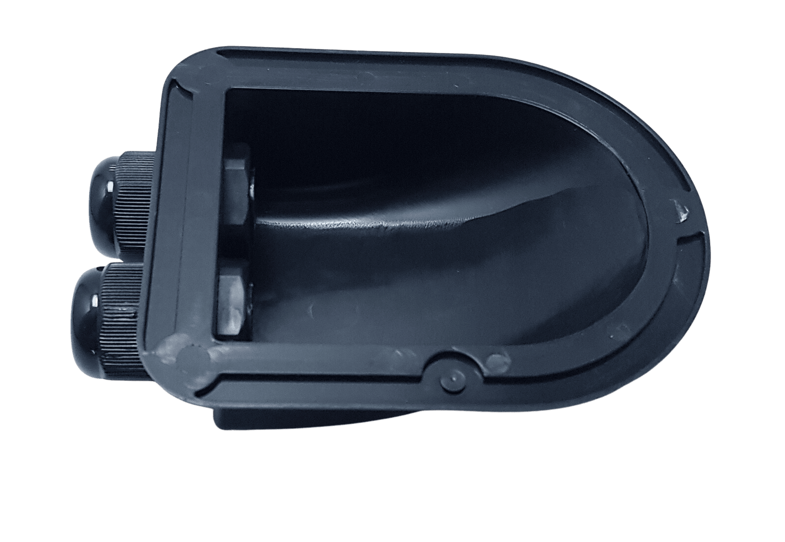 Exotronic Dual Gland Black ABS Cable Entry Cover for Marine RV