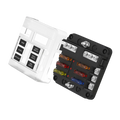 6 Blade Fuse Holder w/ Negative Bus Bar & Cover