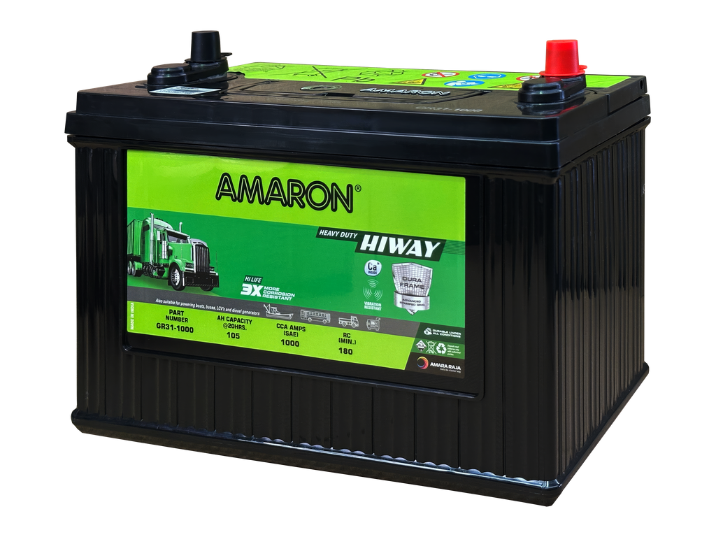 Amaron Heavy Duty Truck Battery GR31-1000 CCA 105Ah (DEL-31A)