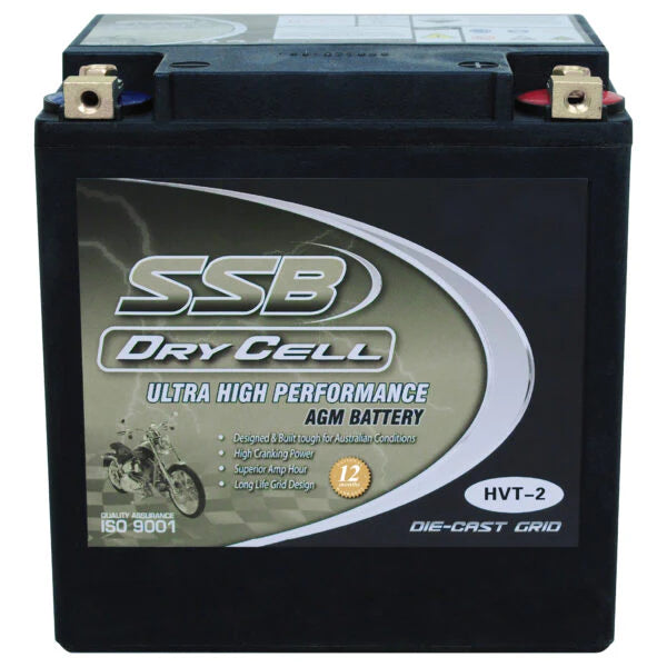 SSB HVT-2 Dry Cell 12V 515CCA Ultra High Performance Motorbike Battery
