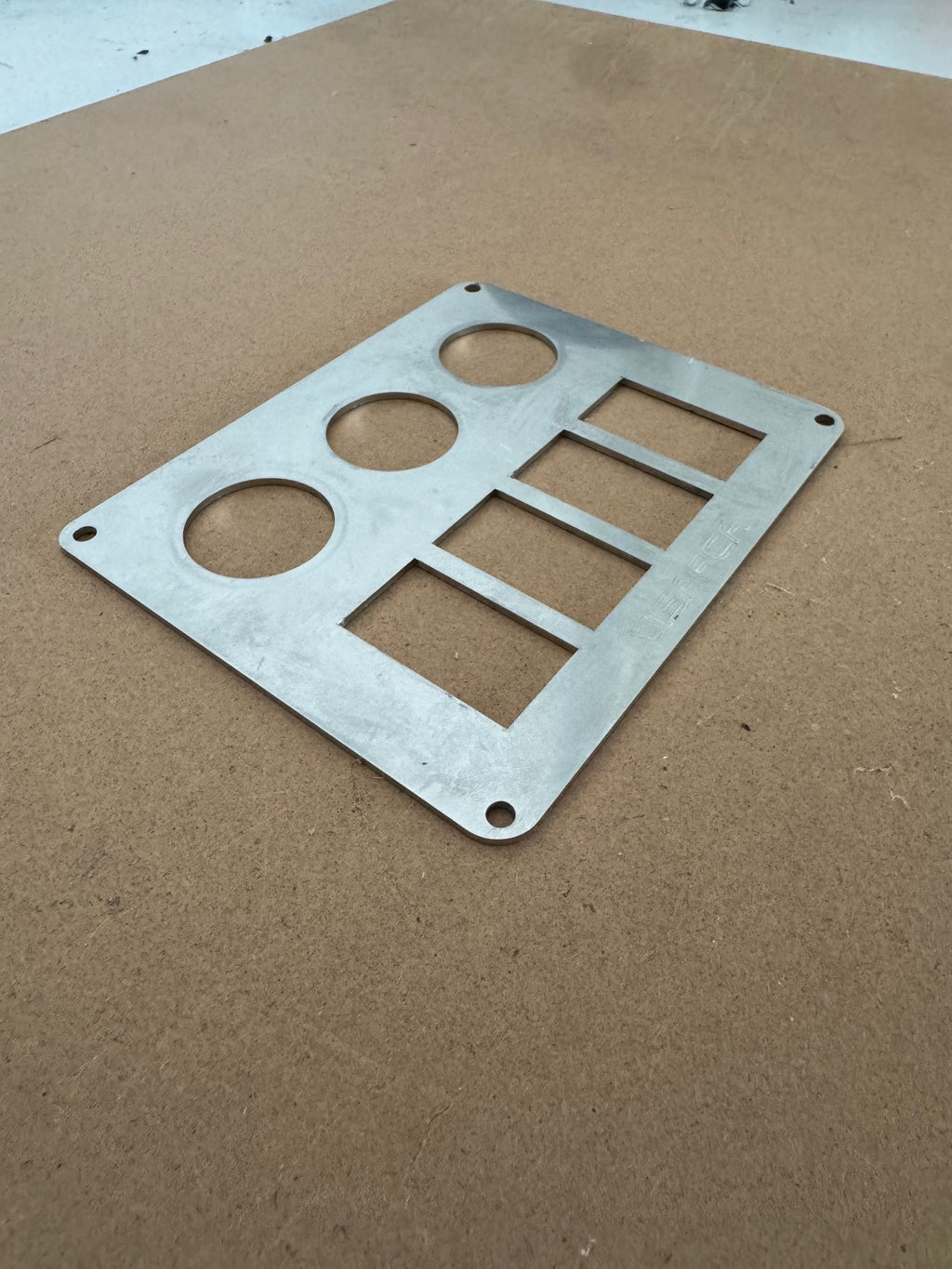 Visarca Rocker Switch & Socket Panel - 2mm Stainless steel - 4 gang Rocker + 3 Socket - AUS MADE