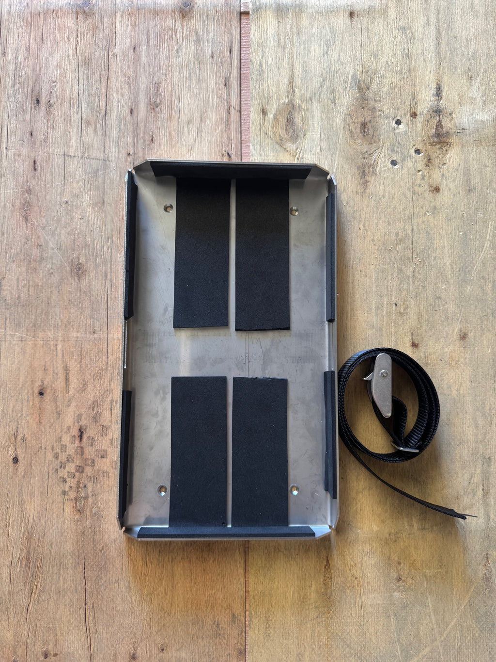 100ah Battery Holder - Stainless Steel - Visarca Premium