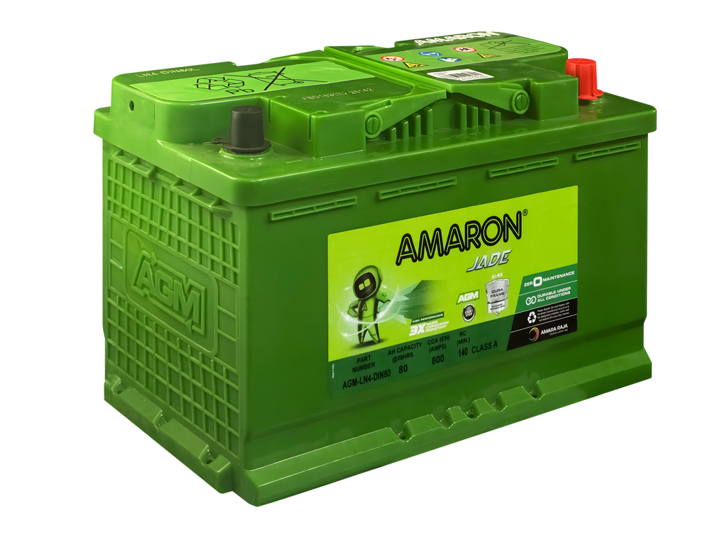 Amaron Jade AGM Start-Stop Car Battery LN4 DIN80 (DIN75LH)