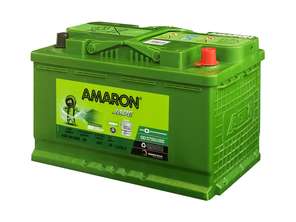 Amaron Jade AGM Start-Stop Car Battery LN4 DIN80 (DIN75LH)
