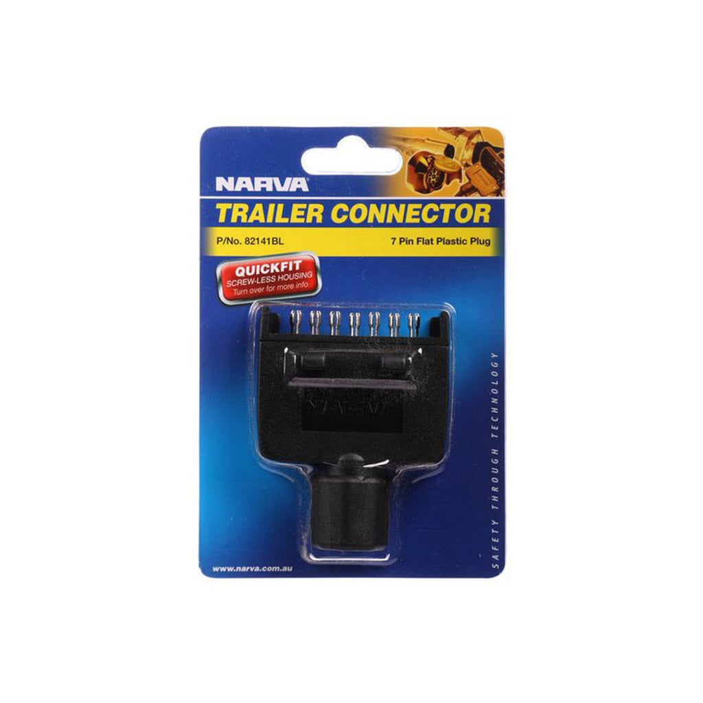 Narva 7 Pin Flat Trailer Plug front view