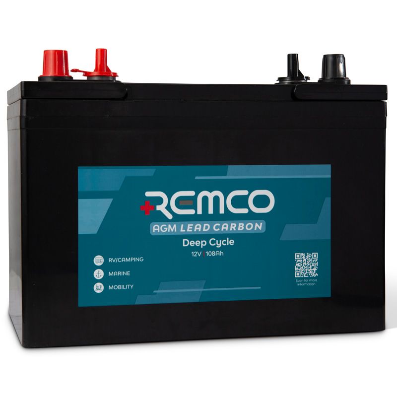 12V 105AH REMCO LC AGM DEEP CYCLE BATTERY GRP 27 D/T