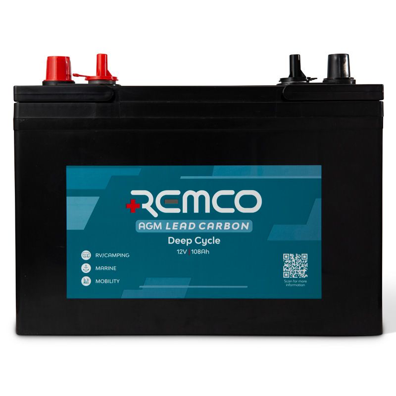 12V 105AH REMCO LC AGM DEEP CYCLE BATTERY GRP 27 D/T