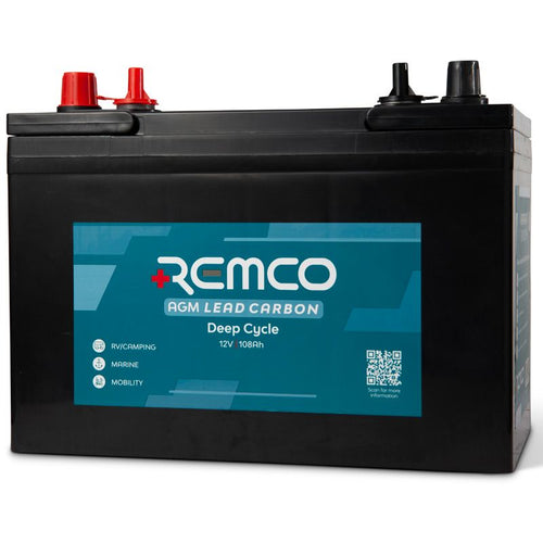 12V 105AH REMCO LC AGM DEEP CYCLE BATTERY GRP 27 D/T