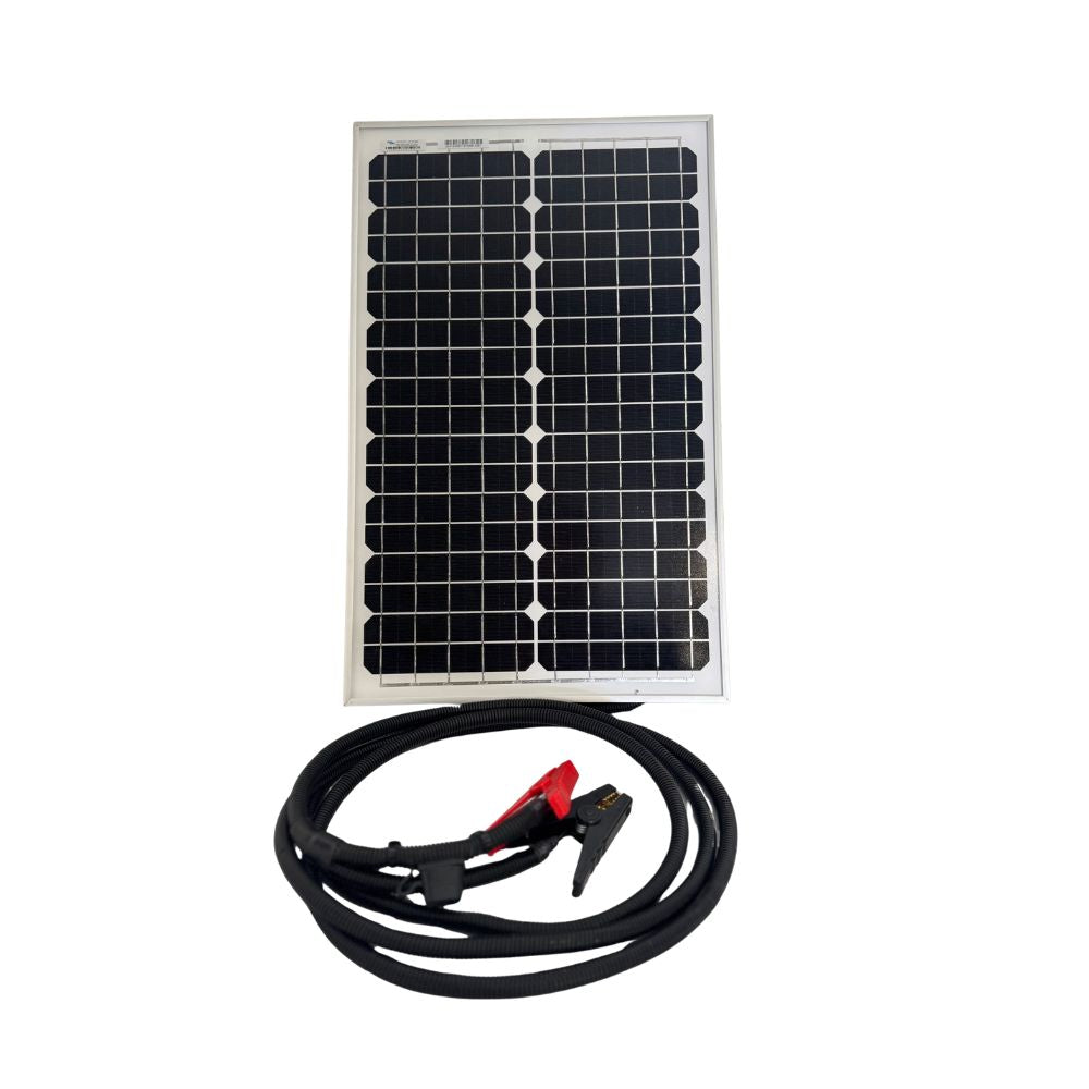 30W Solar Panel Battery Trickle Charger - Pre-wired with PWM & 3m Cable