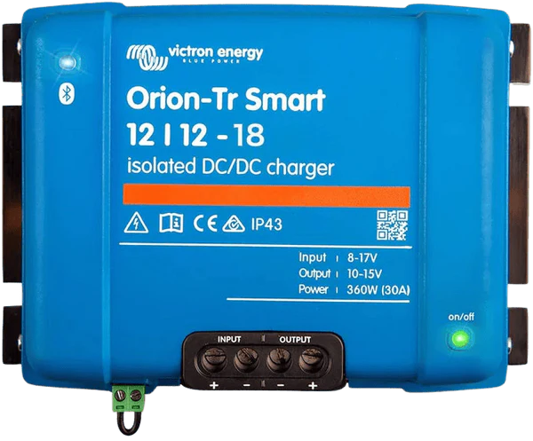 Victron 12V to 12V Orion-Tr Smart 12/12-18A Isolated DC-DC Charger