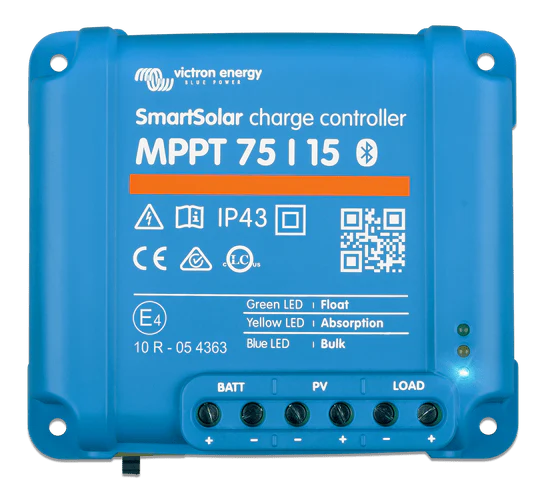 Victron 12/24V 15A SmartSolar MPPT 75/15 Bluetooth Solar Charge Controller
