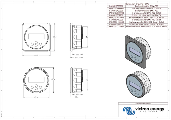 Victron Grey Smart BMV-712 Battery Monitor