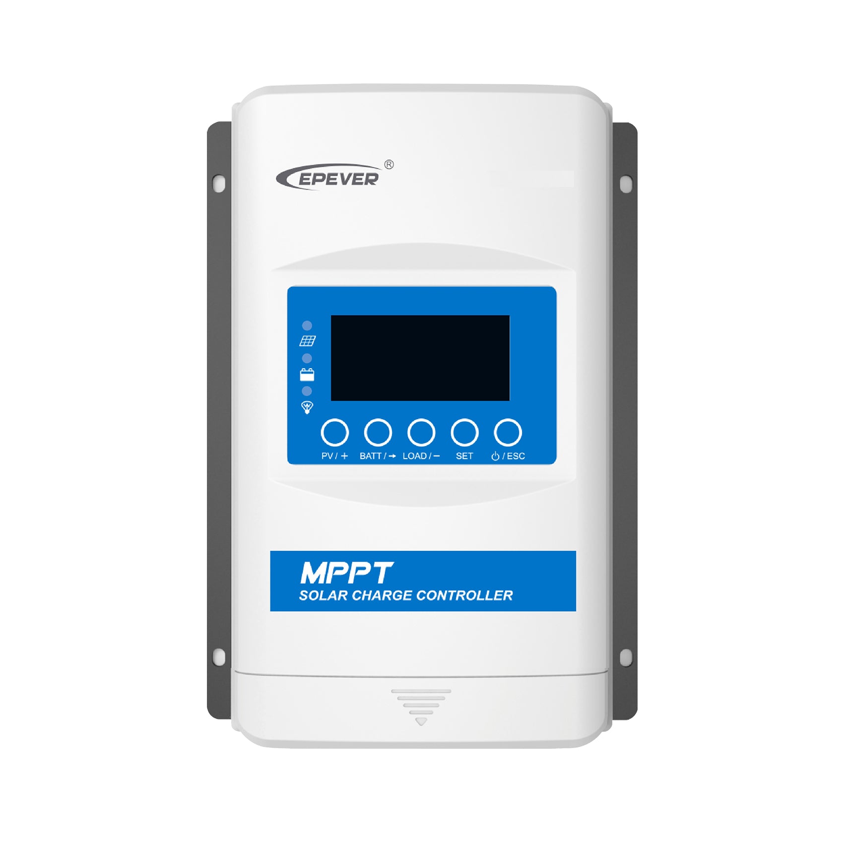 EPEVER MPPT solar charge controller on a white background
