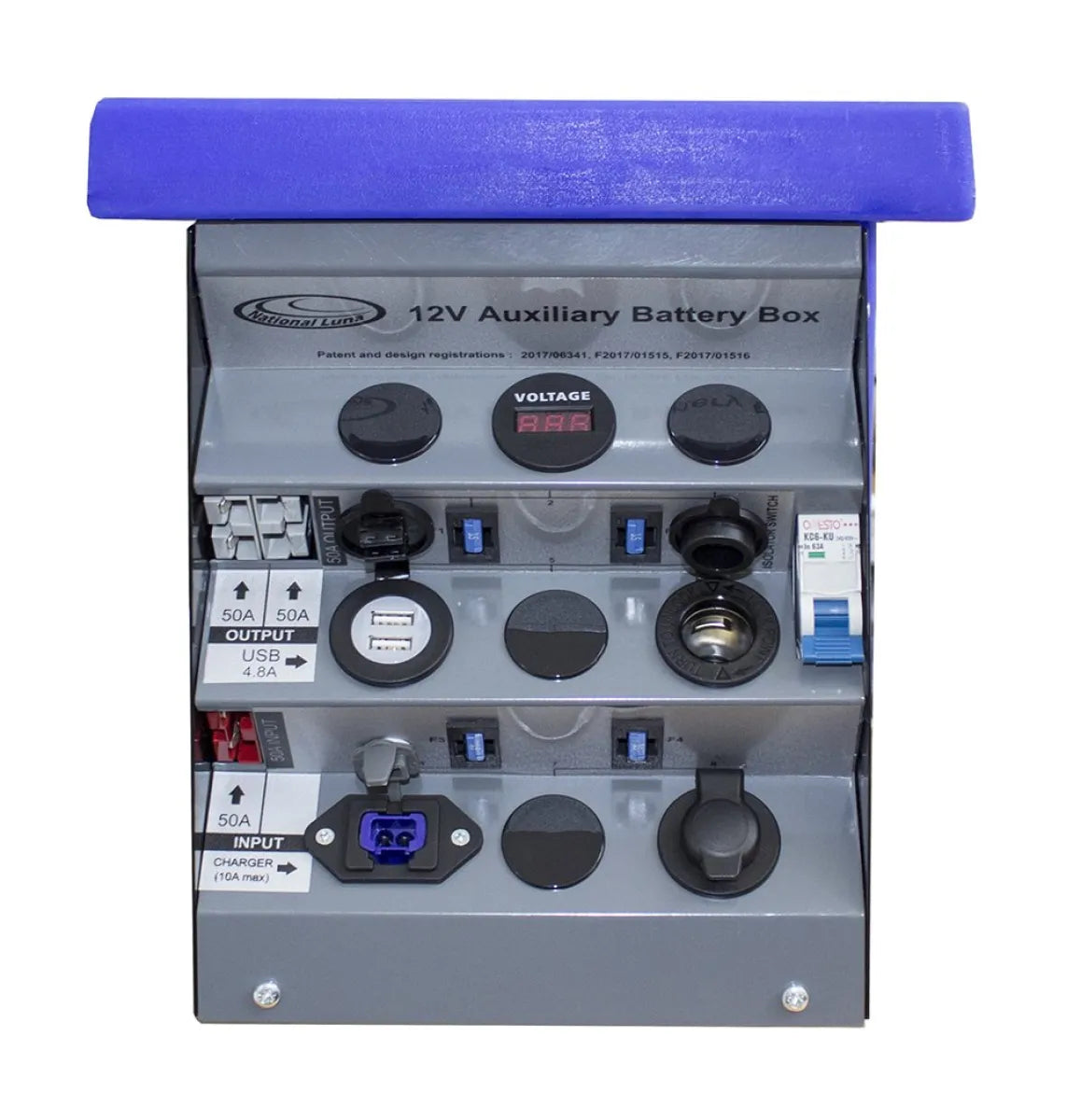 Premium 12V Battery Box with multiple Outputs Optional DCDC Charger