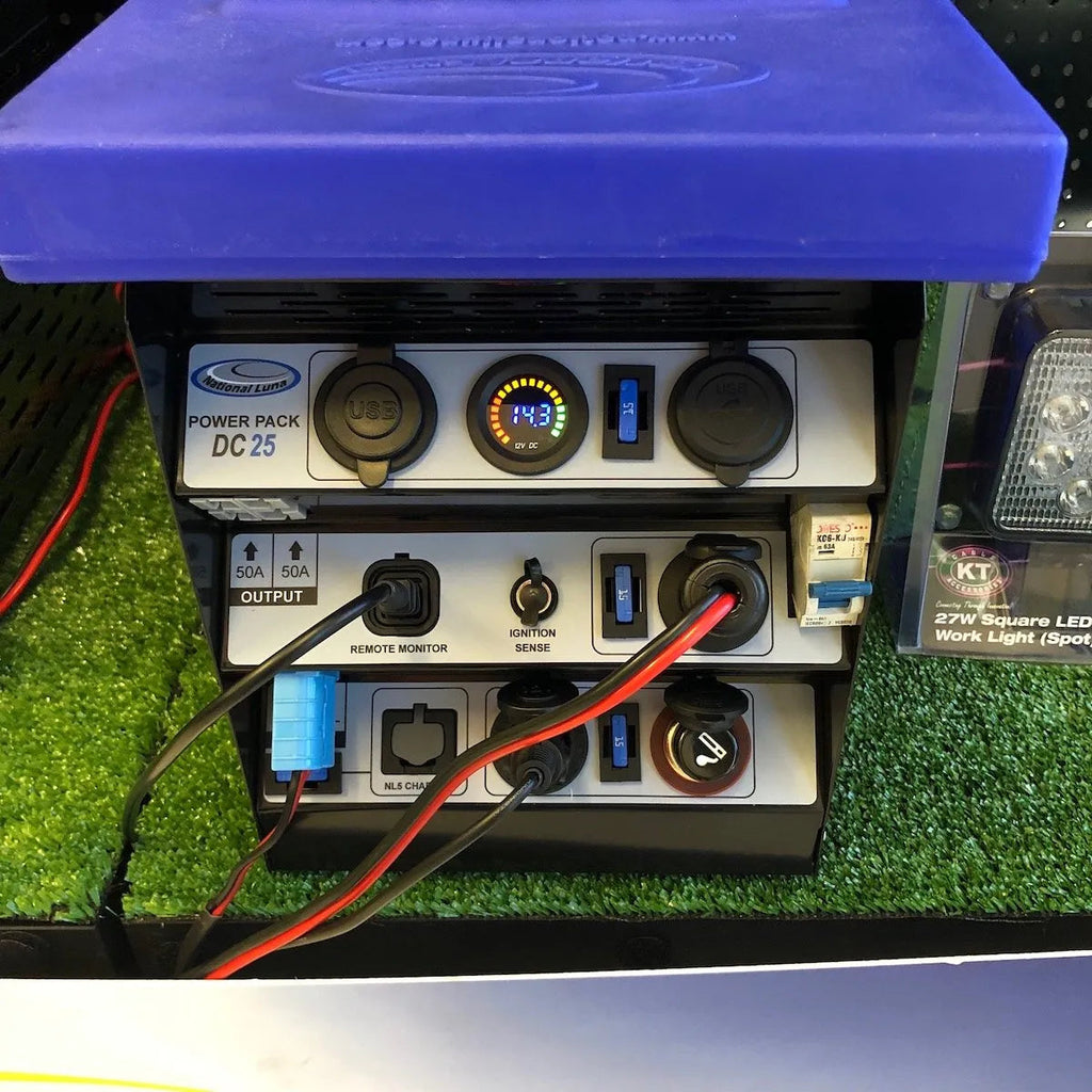 Premium 12V Battery Box with multiple Outputs Optional DCDC Charger