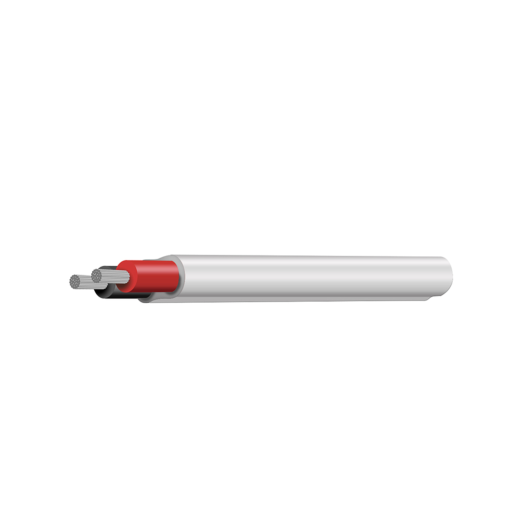 Tycab marine twin core cable 1.84mm²
• Tinned copper marine cable red black with white sheath
• Tycab Australian-made marine cable roll
• Twin core marine LED wiring cable