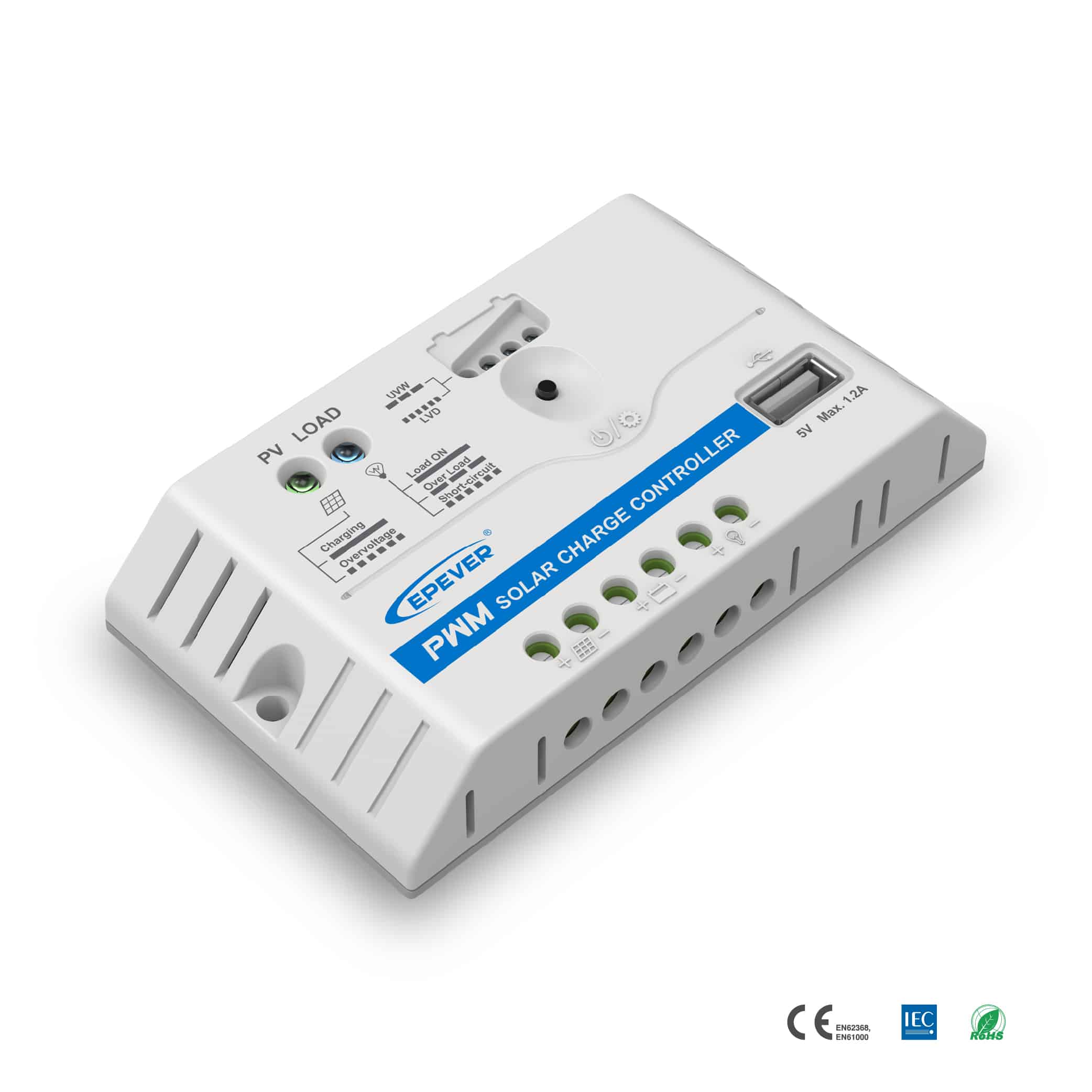 EPEVER LandStar E(EU) Series PWM Solar Charge Controller with USB Output